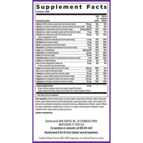 Multivitamines prénatales New Chapter, arrière de la boîte