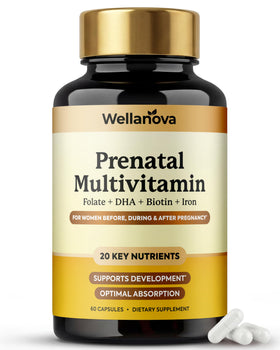 Multivitamines prénatales Wellanova 59g vue de face