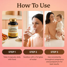 Multivitamines prénatales Wellanova avec capsules visibles