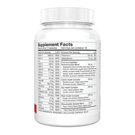 Multivitamines Silver Fern avec d'autres compléments alimentaires sur une table