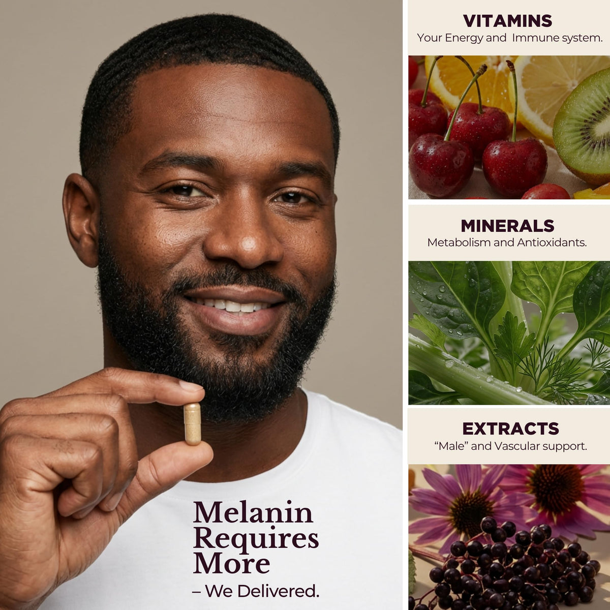 Multivitamines TODICAMP pour hommes, prise en main