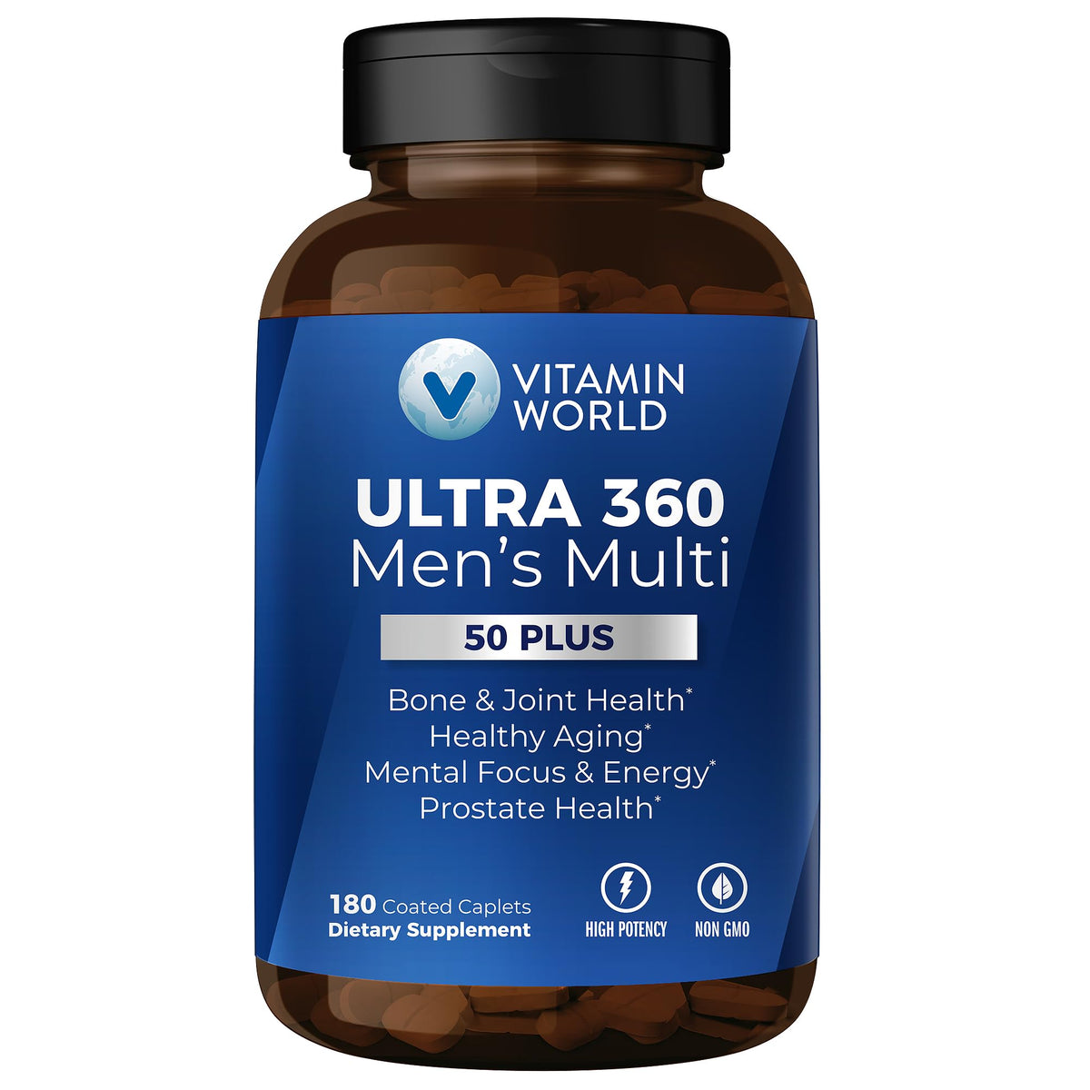 Multivitamines Ultra 360 de Vitamin World pour Hommes 50+, vue avant