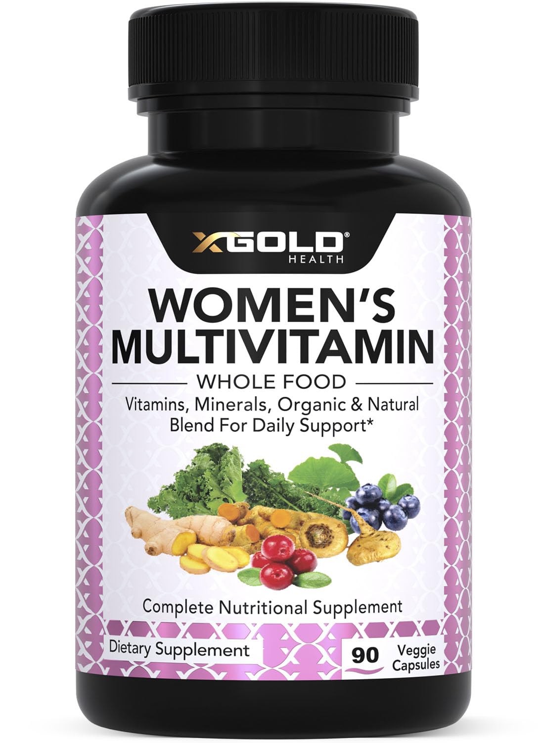 Multivitamines X Gold Health pour femmes 50+ en bouteille