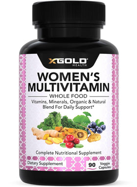 Multivitamines X Gold Health pour femmes 50+ en bouteille