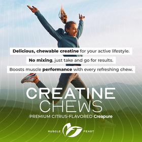 Muscle Feast Chewables Créatine Monohydrate 360 Tablettes Citron Vert détails des ingrédients