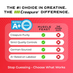 Muscle Feast Creapure poudre de créatine monohydrate 300g avec cuillère