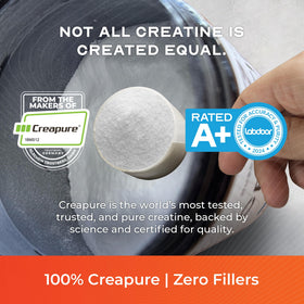Muscle Feast Creapure Poudre de Créatine Monohydrate 300g étiquette