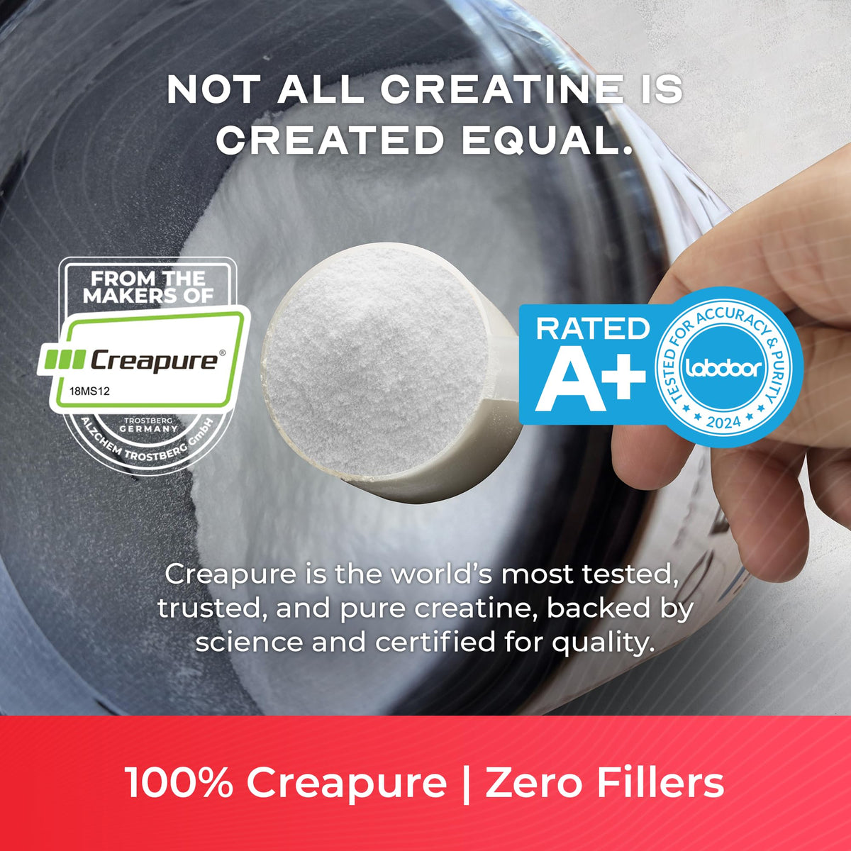 Muscle Feast Creapure poudre de créatine monohydrate 300g vue arrière