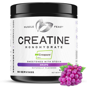 Muscle Feast Créatine Monohydrate Creapure Poudre Raisin 300g vue de face