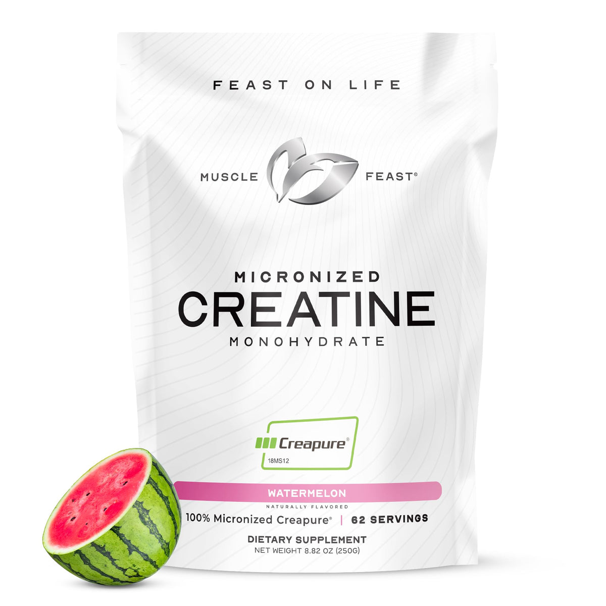 Muscle Feast Créatine Monohydrate Micronisée 272g Saveur Pastèque vue de face