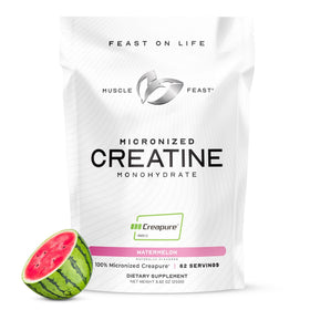 Muscle Feast Créatine Monohydrate Micronisée 272g Saveur Pastèque vue de face