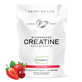 Muscle Feast Créatine Monohydrate Micronisée 275g Saveur Fruit Punch vue de face