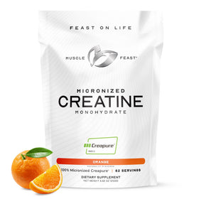 Muscle Feast Créatine Monohydrate Micronisée 281g goût orange vue de face