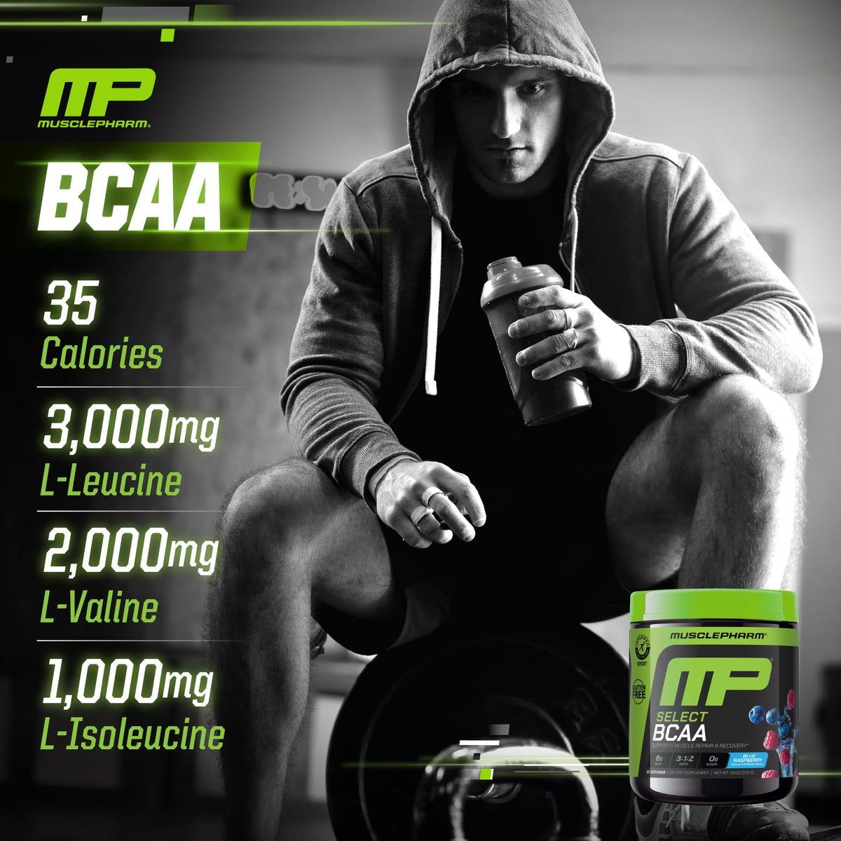 Muscle Pharm BCAA Powder 290g avec cuillère doseuse