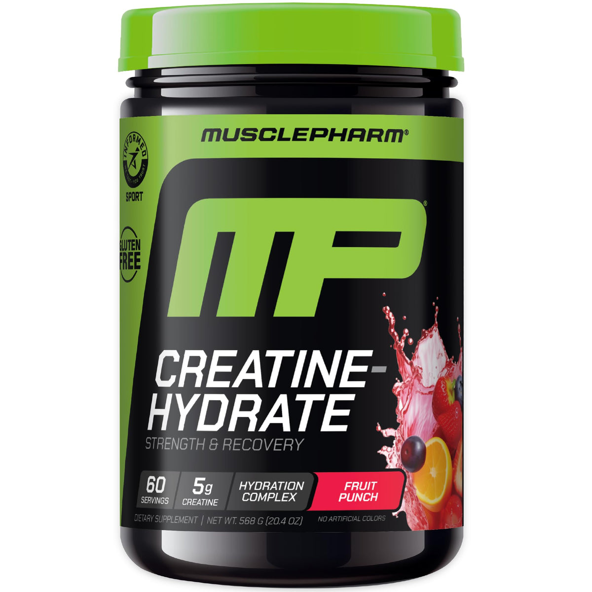 Muscle Pharm Créatine Monohydrate Hydratation Punch de Fruit - vue avant