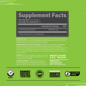 Muscle Pharm Créatine Monohydrate Poudre 308g côté droit