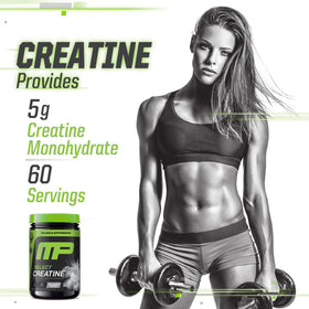 Muscle Pharm Créatine Monohydrate Poudre 308g dans un shaker