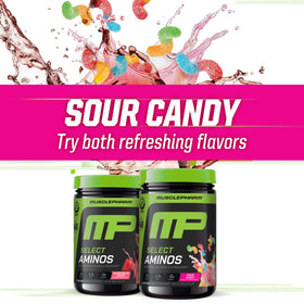 Muscle Pharm EAA BCAA 372g dans un environnement de salle de sport