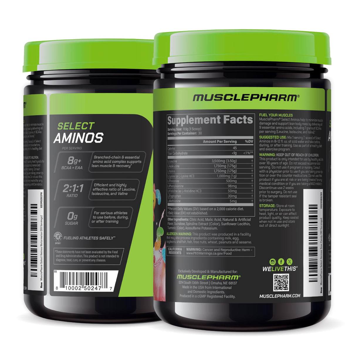 Muscle Pharm EAA BCAA 372g en utilisation pendant un entraînement
