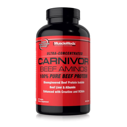 MuscleMeds Carnivor 300 Tablettes Protéines Bovin vue de face