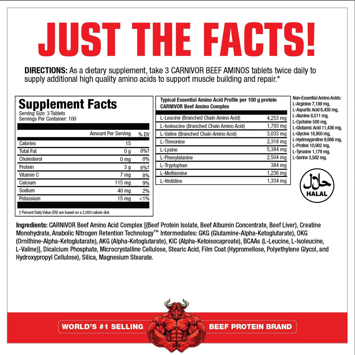 MuscleMeds Carnivor tablettes avec emballage