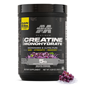 MuscleTech 100% Créatine Monohydrate Grape Freeze 525g vue de face