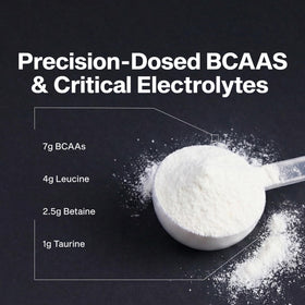 MuscleTech BCAA Amino Acids 762g Tropical Twist scoop and powder