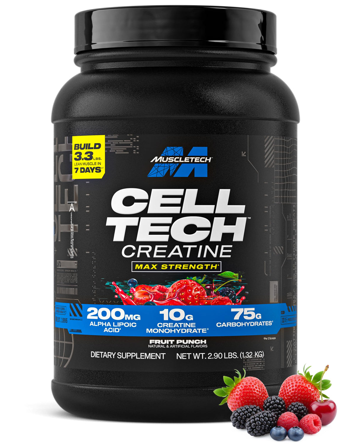 MuscleTech Cell-Tech Poudre de Créatine 2,90 kg en emballage avant