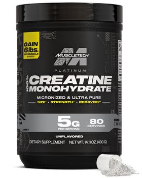 MuscleTech Créatine Monohydrate Pure 522g vue de face