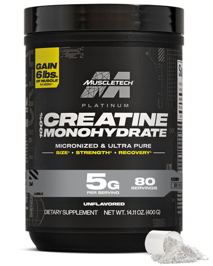 MuscleTech Créatine Monohydrate Pure 522g vue de face