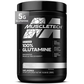 MuscleTech L-Glutamine 100% Pure 381g vue de face