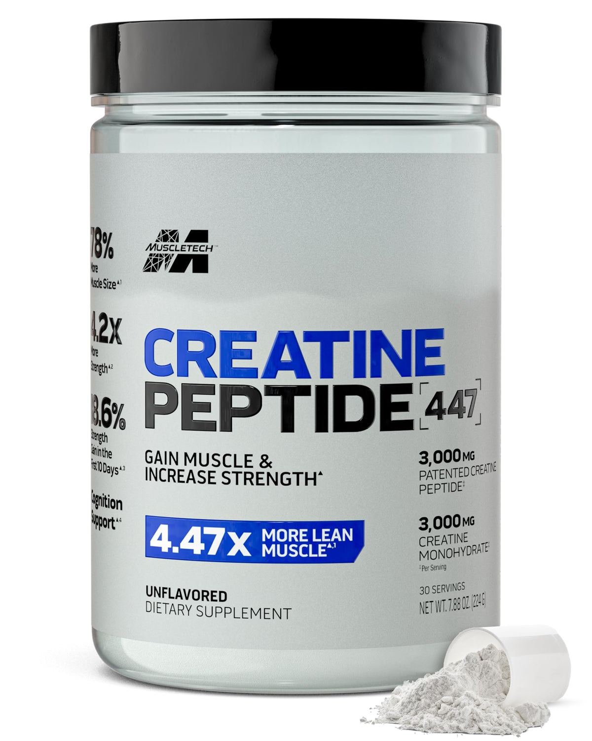 MuscleTech Poudre de Créatine Peptide 3000mg - vue avant