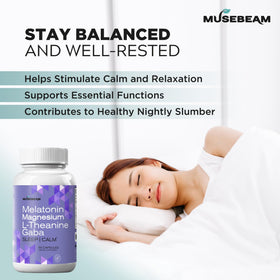 musebeam Magnésium Glycinate capsules avec étiquette