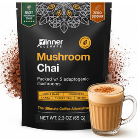 Mushroom Chai Inner support vue de face avec emballage