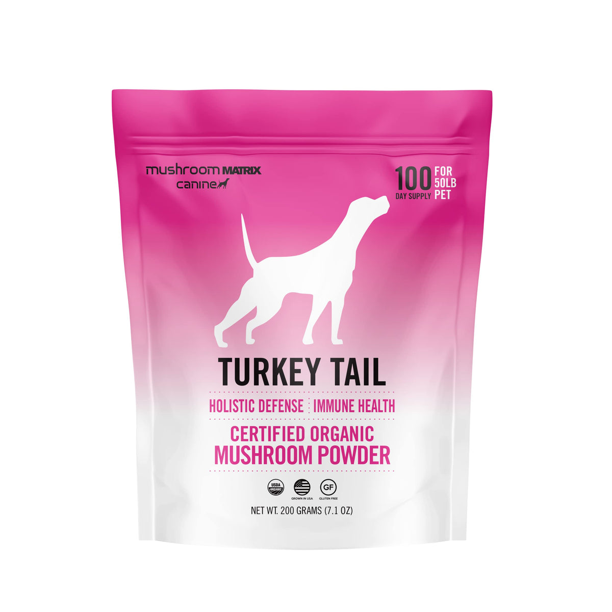 Mushroom Matrix Poudre de Champignon Turkey Tail 215g vue avant
