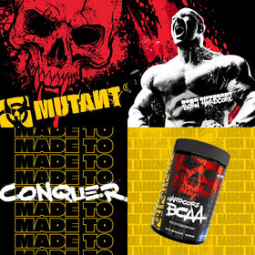Mutant BCAA Hardcore 458g avec d'autres suppléments