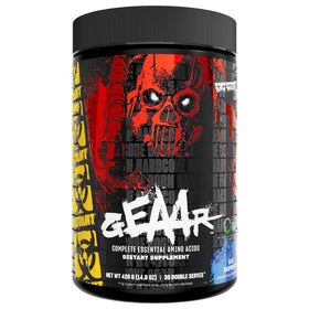 Mutant GEAAR 10g EAAs Arginine Électrolytes Framboise Bleue vue de face