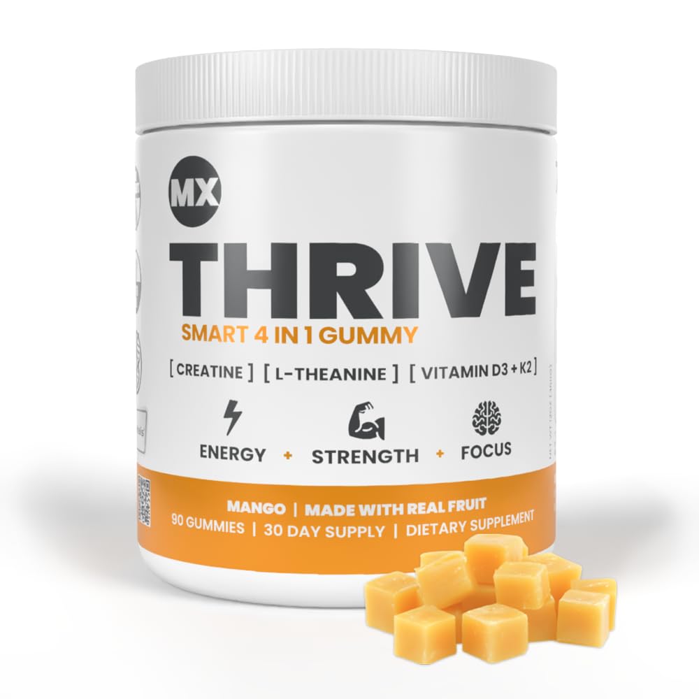 MX Wellness Gummies de Créatine Monohydrate 90 Gummies Saveur Mangue vue de face