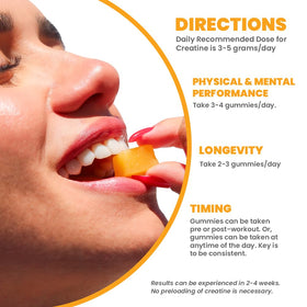MX Wellness Gummies de Créatine Monohydrate avec des ingrédients naturels