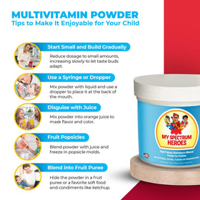 My Spectrum Heroes Poudre Multivitamine Enfants - mélange dans un yaourt