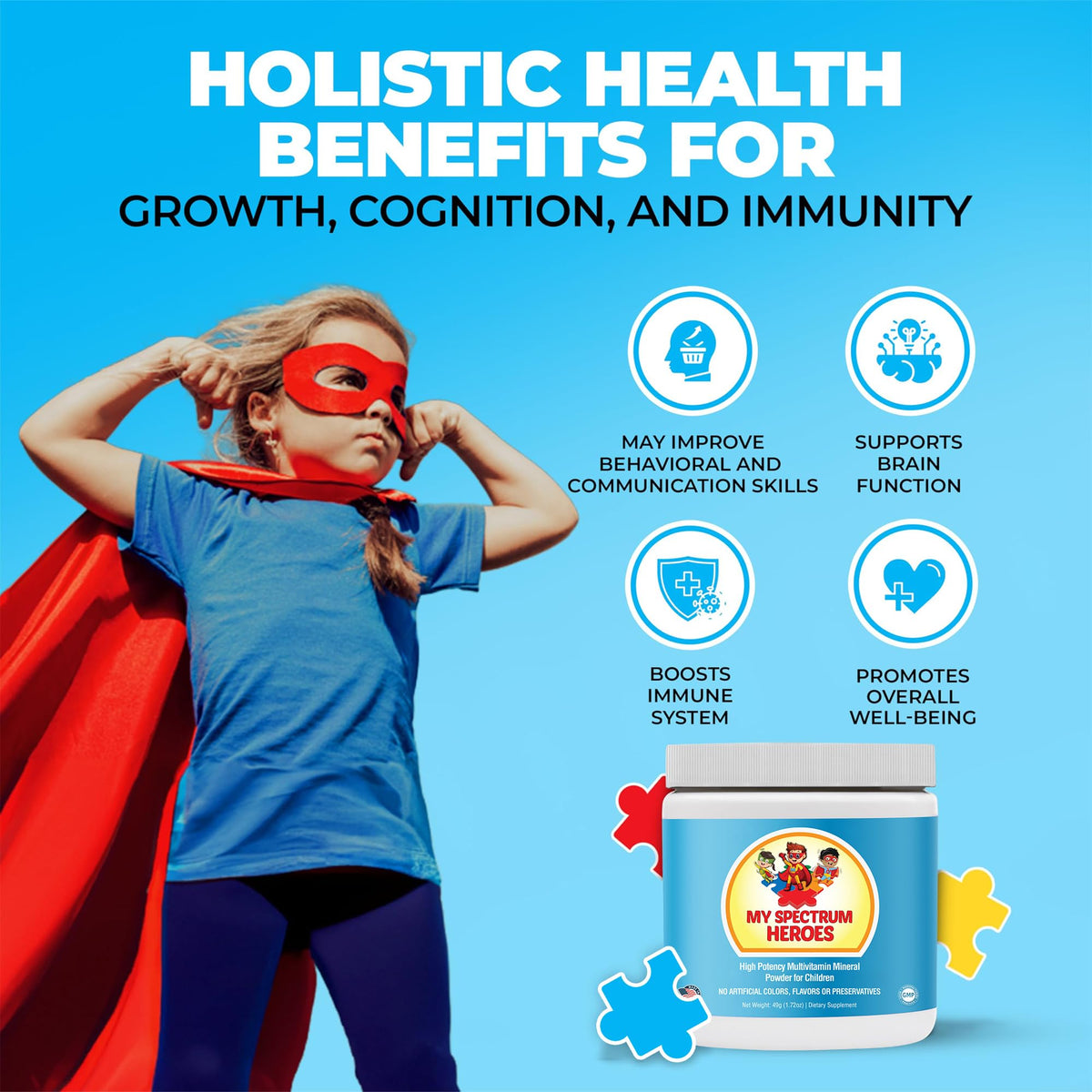 My Spectrum Heroes Poudre Multivitamine Enfants - utilisation dans un smoothie