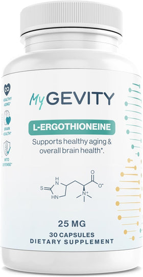 MyGevity Ergothioneine 25mg bouteille vue de face