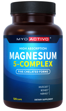 MyoActivo Complexe de Magnésium 5-en-1 120 Capsules vue de face