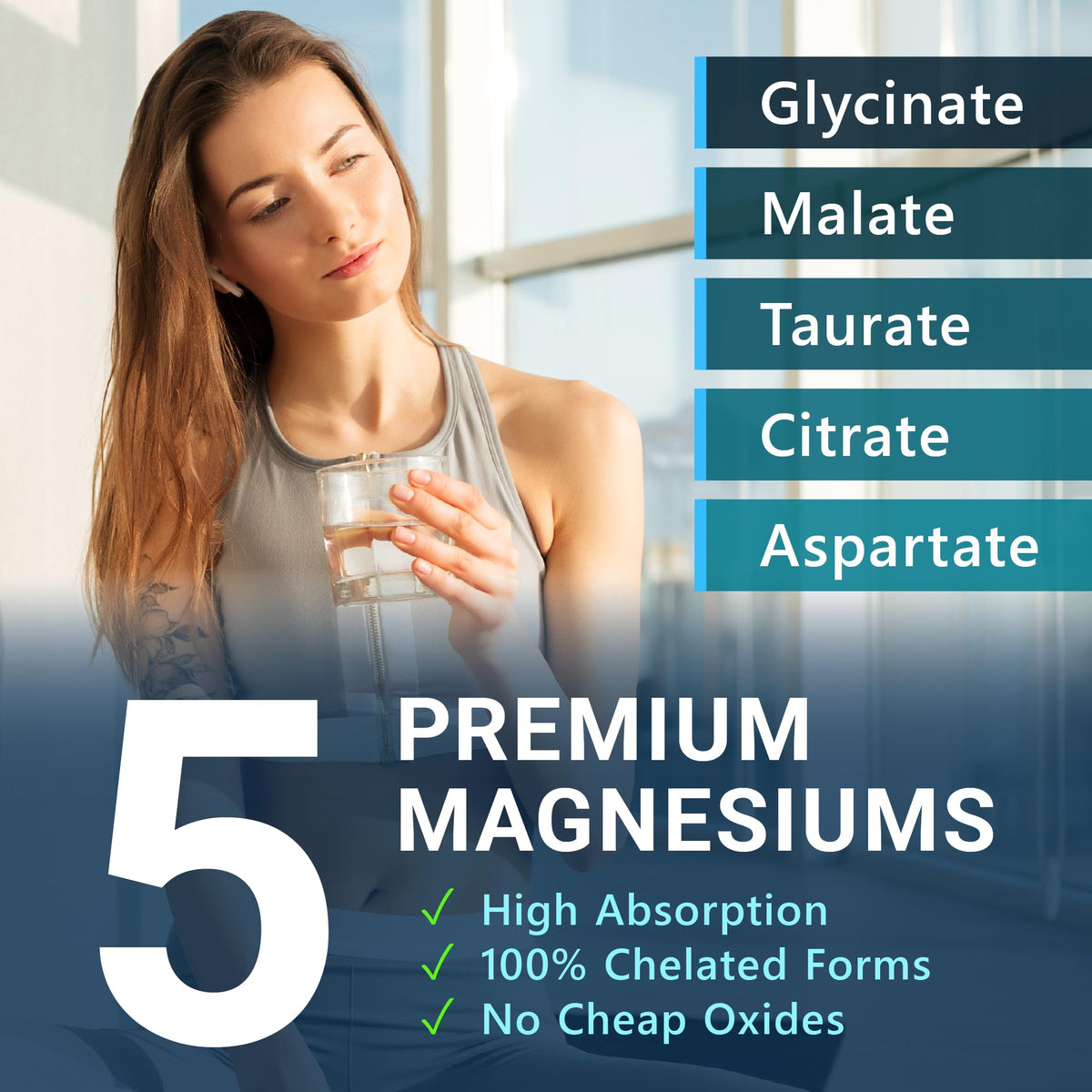 MyoActivo Complexe de Magnésium 5-en-1 prise quotidienne