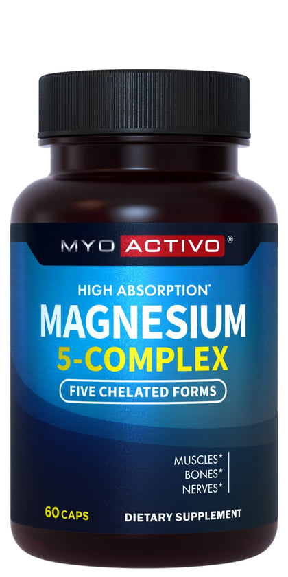MyoActivo complexe de magnésium 5-en-1 vue avant de l'emballage