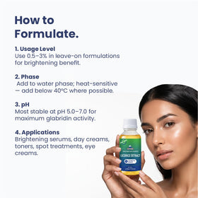 MYOC Extrait de Réglisse 120ml dans un cadre de soin de la peau