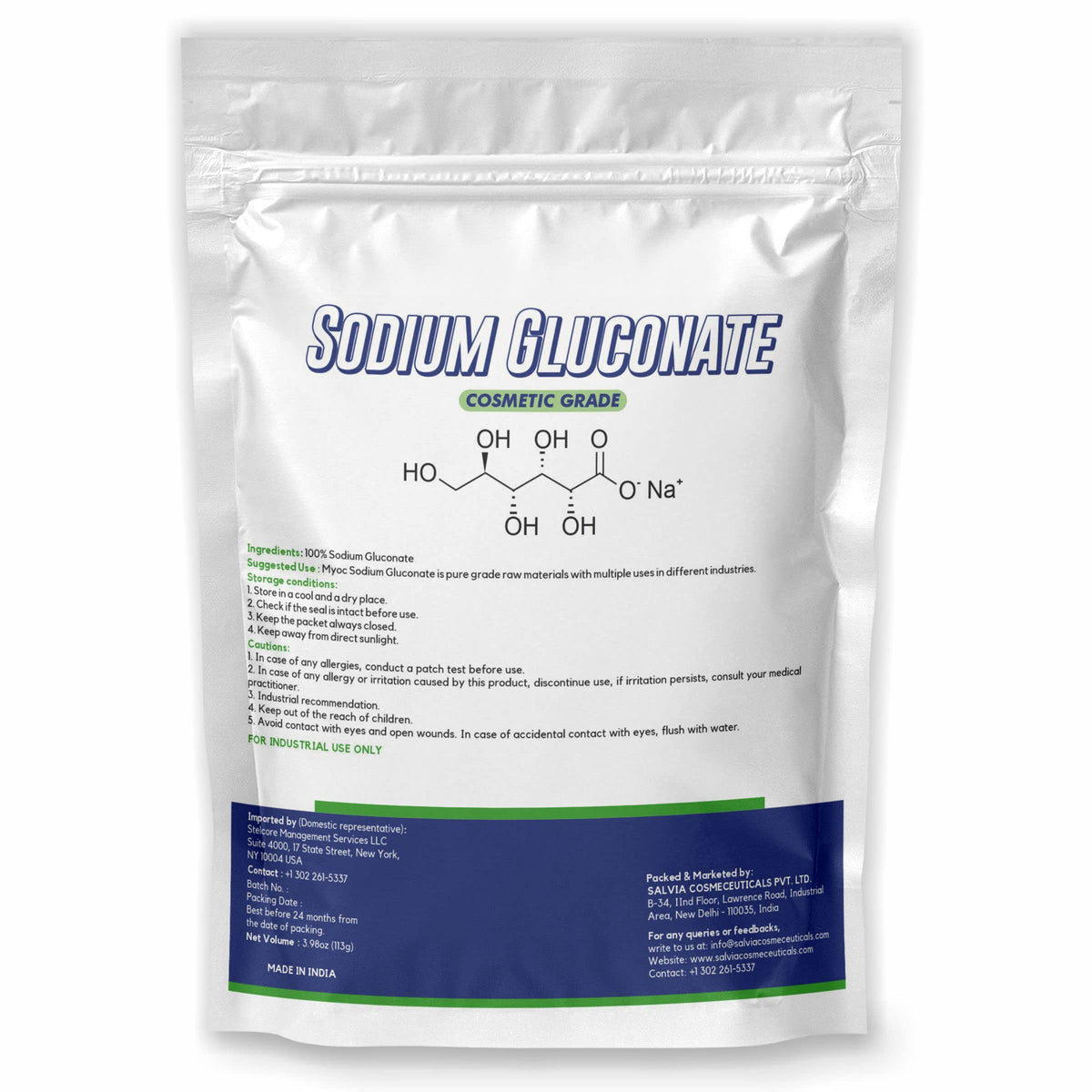 MYOC Gluconate de Sodium 113 g produit en gros plan