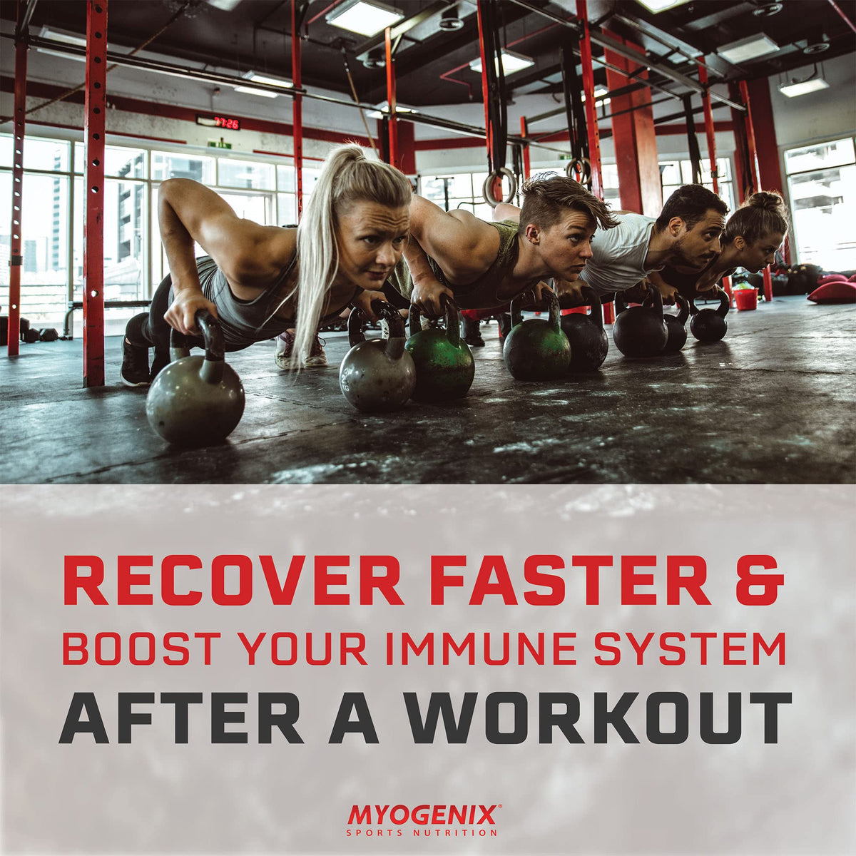 Myogenix Myovite Multivitamine vue de côté montrant le packaging