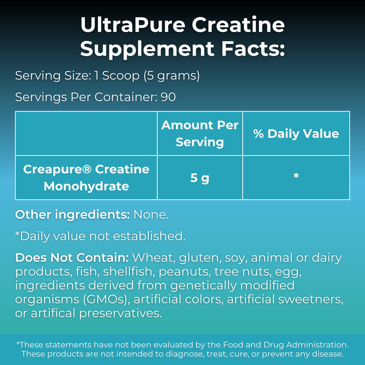MYOXCIENCE Creapure créatine monohydrate 5g pot arrière