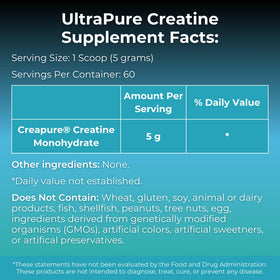 MYOXCIENCE Creapure Créatine Monohydrate 735g étiquette